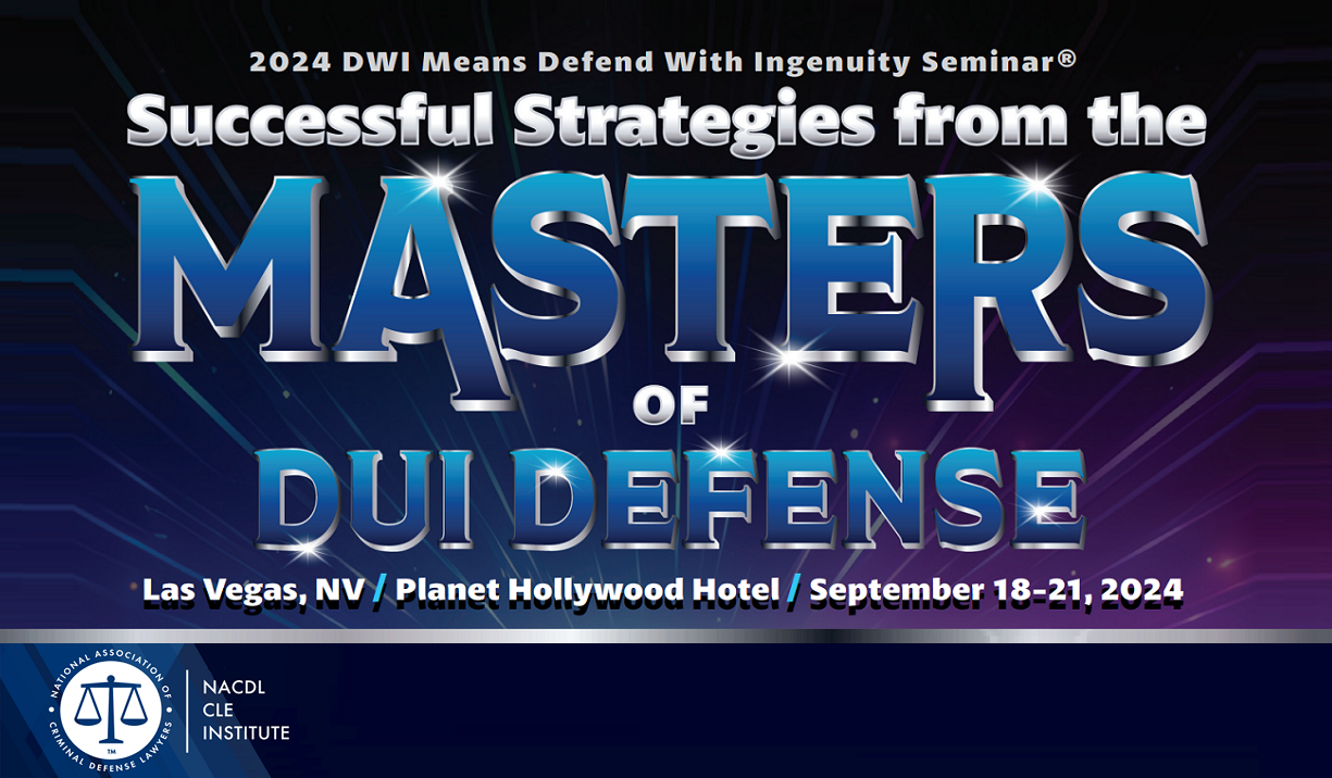 2024 DWI Means Defend With Ingenuity Seminar Cover