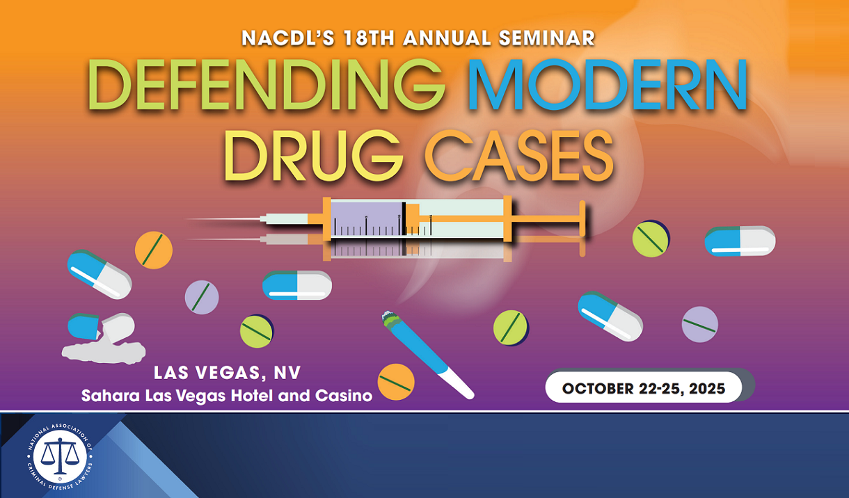 2025 Defending Modern Drug Cases Seminar Cover