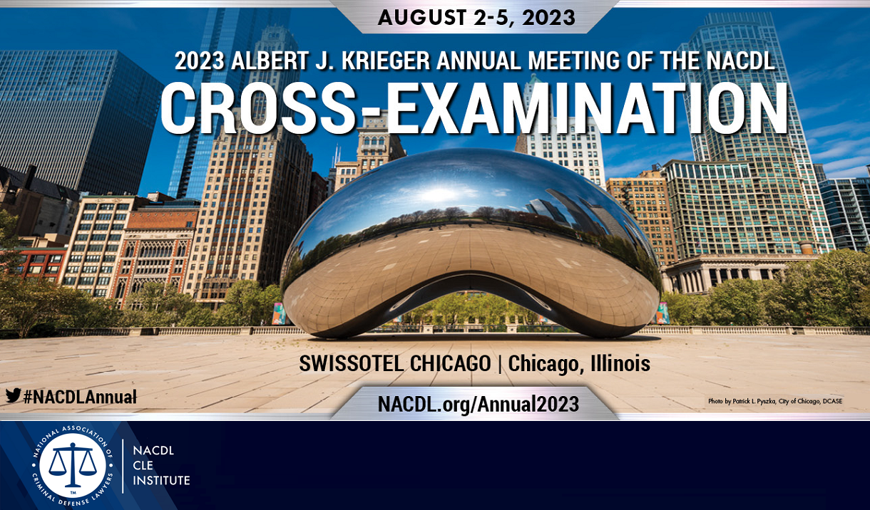2023 Albert J. Krieger Annual Meeting of NACDL Cover