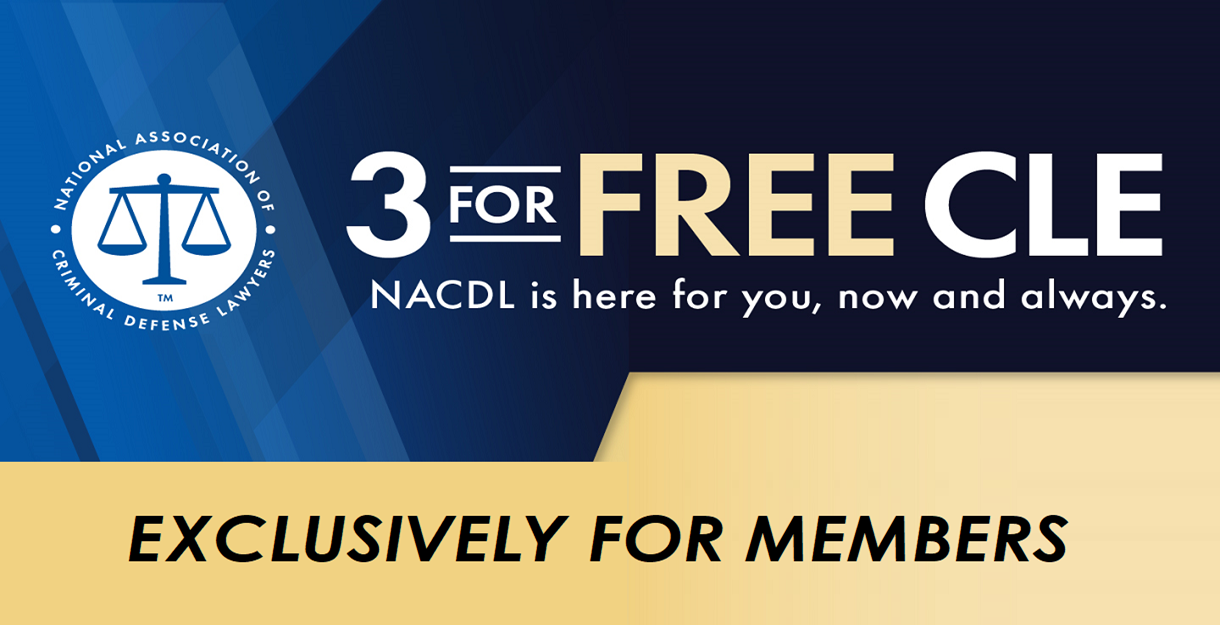 3 for FREE CLE - August (Members Only) Cover