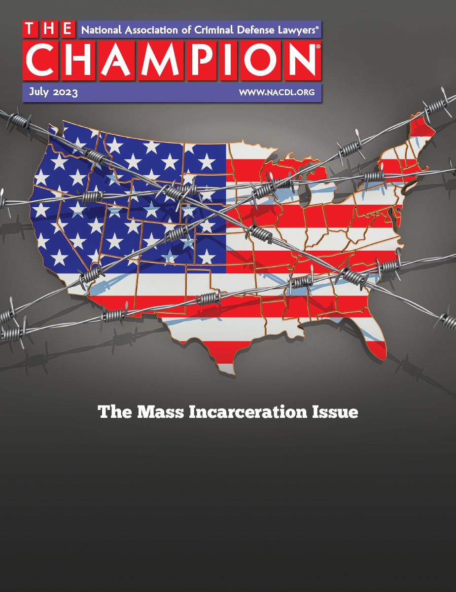 July 2023 cover of The Champion magazine