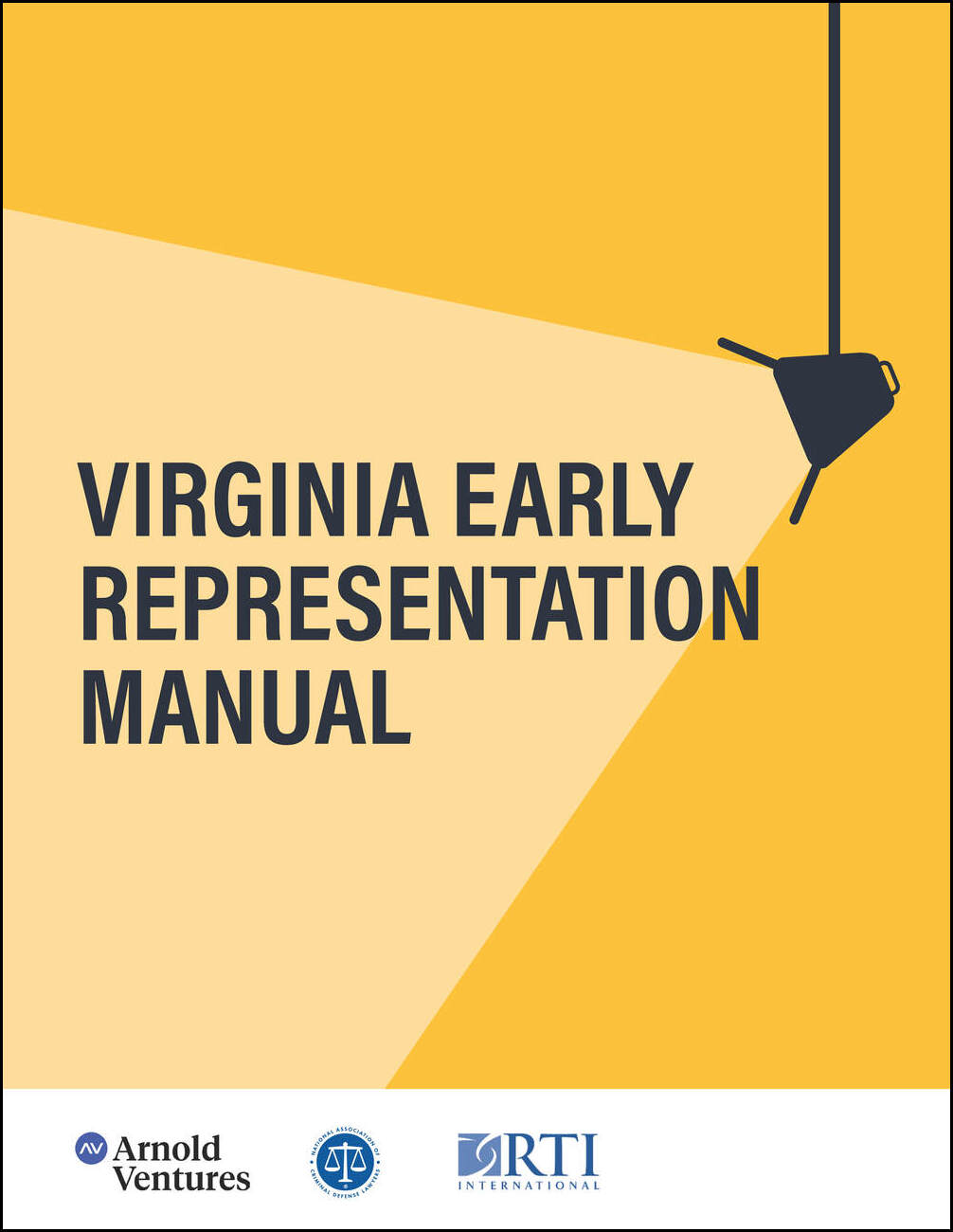 Cover for NACDL report Virginia Early Representation Manual