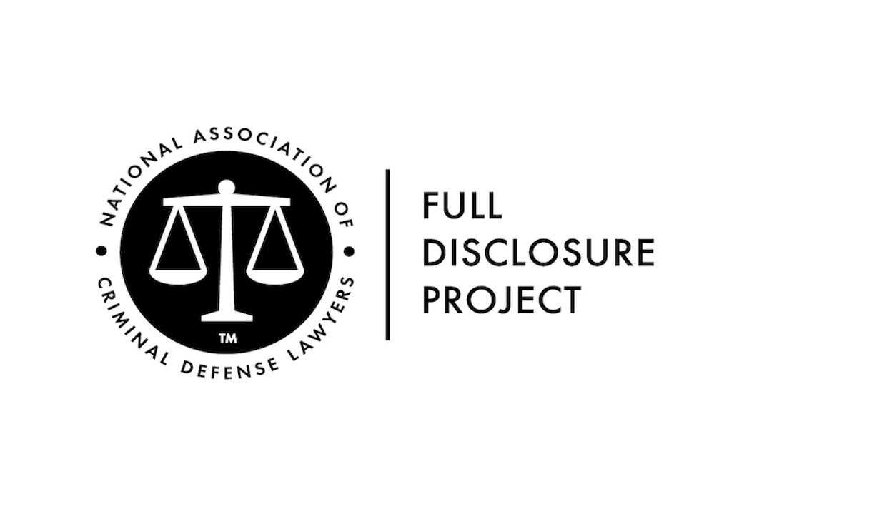 Article NACDL FREE LIVE Webinar "Full Disclosure Project Getting Started Guide"