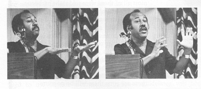 Then-U.S. District Judge Alcee Hastings speaking at NACDL's SIlver Anniversary Meeting in August 1983.