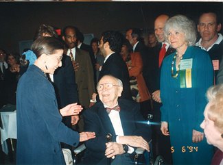 Ruth Bader Ginsburg, Justice William Brennan, Jeffrey Weiner, and Nancy Hollander